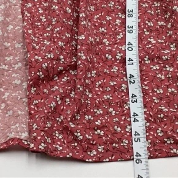 Band Of The Free Tiered Dress Smocked Large Ditsy Floral Western Garden Prairie - Picture 10 of 12